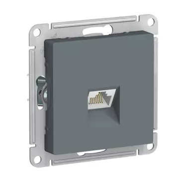 Механизм розетки компьютерной Schneider Electric AtlasDesign RJ45 ATN000783 серый