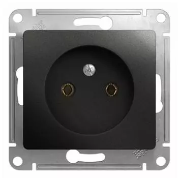 Механизм розетки Schneider Electric Glossa GSL000741 одноместный без заземления антрацит