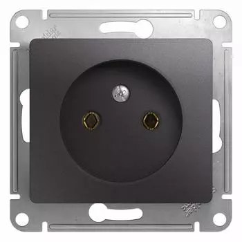 Механизм розетки Schneider Electric Glossa GSL001341 одноместный без заземления графит