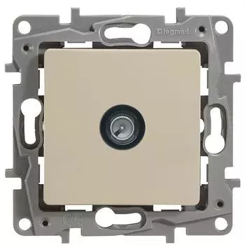 Механизм TV розетки Legrand Etika 672363 проходной Слоновая кость 14 Дб