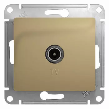 Механизм TV розетки Schneider Electric Glossa GSL000493 одноместный титан