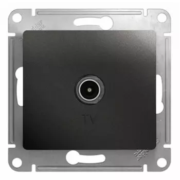 Механизм TV розетки Schneider Electric Glossa GSL000791 оконечный одноместный антрацит
