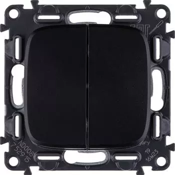 Механизм выключателя Legrand Valena Allure 752915 двухклавишный антрацит