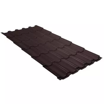 Металлочерепица Grand Line Kvinta Plus Velur20 Ral 8017 резка