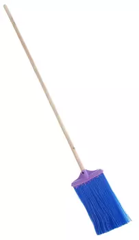 Метла с черенком плоская