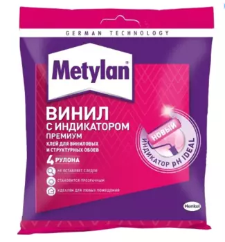 Metylan Винил Премиум 100 г, Обойный клей для виниловых обоев,