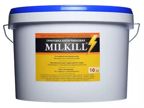 MilKill, 10 л, Грунтовка латексная антигрибковая