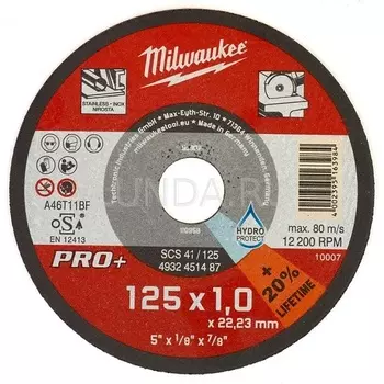 Milwaukee Pro+ 125 мм Отрезной круг по металлу, 1 мм