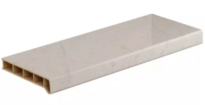Moeller (каррара мрамор глянцевый), 40 см, Подоконник ПВХ