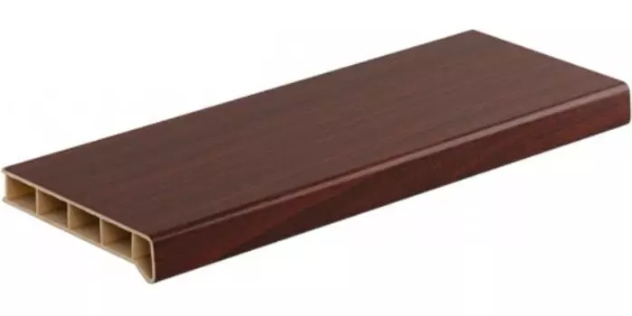 Moeller (махагон матовый), 30 см, Подоконник ПВХ