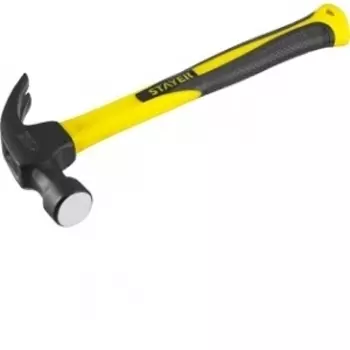 Молоток-гвоздодер Stayer Profi слесарный кованный с фибергласовой ручкой 560 грамм