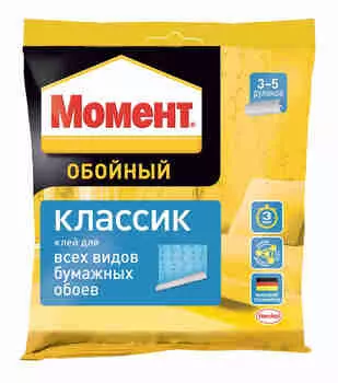 Момент Классик 100 г, Обойный клей для бумажных обоев,