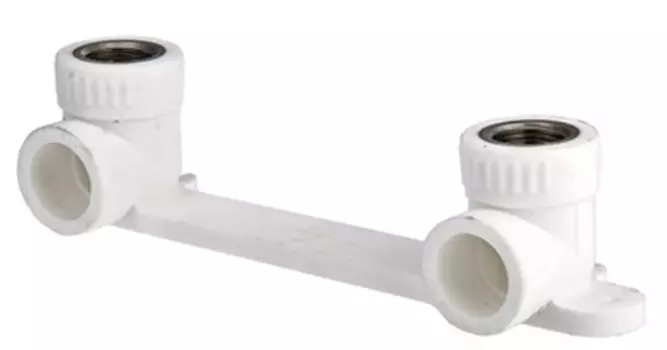 Планка монтажная для смесителя Valtec с двумя водорозетками D20х1/2" ВР