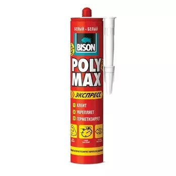 Монтажный клей Bison Poly Max Express 6307937 белый 425 г