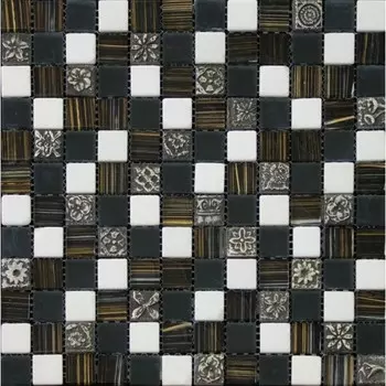 Мозаика из стекла, мрамора и агломерата Natural Inka BDA-2399