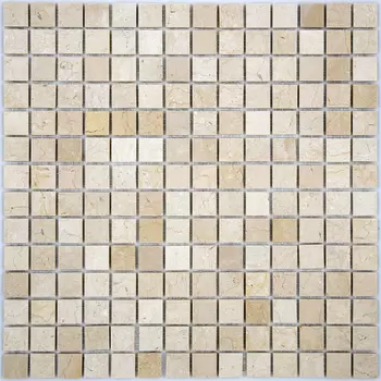 Мозаика STARMOSAIC Crema Marfil Polished бежевый мрамор 305х305х4 мм из натурального камня полированный