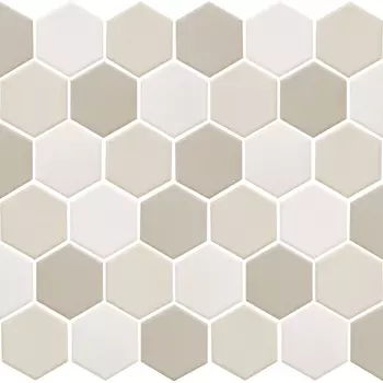 Мозаика STARMOSAIC Hexagon small LB Mix Antid бежевая 325х282х6 мм керамическая