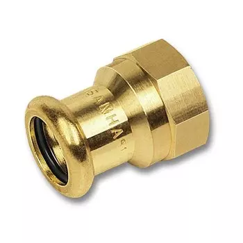 Муфта переходная для медных труб Sanha Purapress 8270G 35х1 1/4 дюйма бронза прессовая