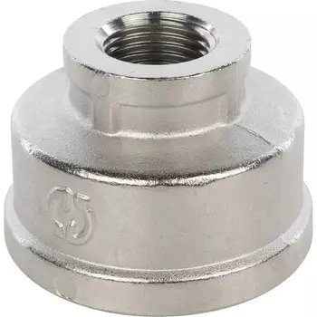 Муфта переходная Stout SFT-0006-011234 1 1/2х3/4 дюйма никелированная с внутренней резьбой