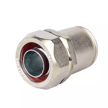 Муфта жесткая DKC 6117-25N гладкая труба D25-20 мм никелированная латунь