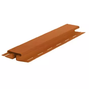 Н-профиль соединительный Tecos Темный коралл 3050 мм