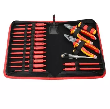 Набор диэлектрических инструментов Felo E-Smart Zip-Bag 19 предметов в сумке