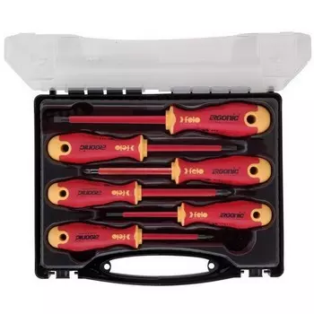Набор диэлектрических отверток Felo Ergonic 6 шт в кейсе