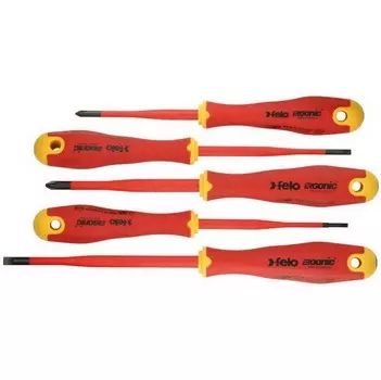 Набор диэлектрических отверток Felo Ergonic E-Slim SL/PH 5 шт