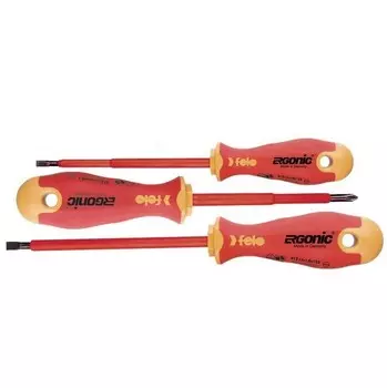 Набор диэлектрических отверток Felo Ergonic SL/PH 3 шт