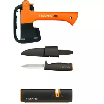 Набор инструментов Fiskars Fireplace set 1025441 нож топор точилка