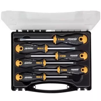 Набор отверток Felo Ergonic SL/PH 6 шт в кейсе