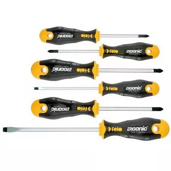 Набор отверток Felo Ergonic SL/PH/PZ 6 шт