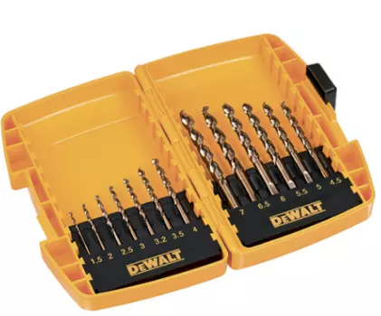 Набор сверл по металлу DeWalt HSS-G 1.5-7 мм 13 шт
