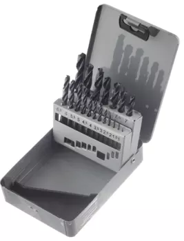 Набор сверл по металлу Keil HSS 1-10 мм 19 шт