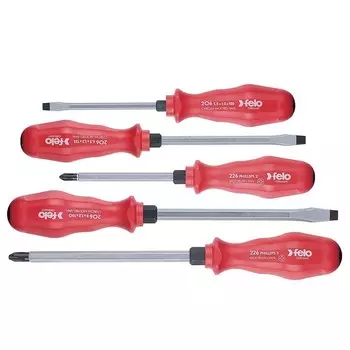 Набор ударных отверток Felo SL/PH 5 шт