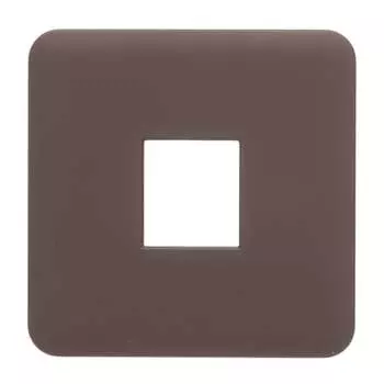 Накладка Lexman Cosy для телефонной розетки RJ11-12-45 цвет шоколадный