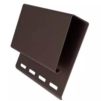 Наличник J-профиль широкий Grand Line коричневый 3100 мм