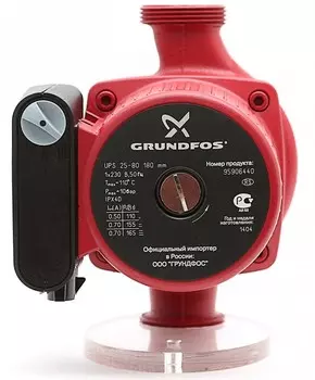 Насос циркуляционный для систем отопления Grundfos UPS 25-80 8 м/8 м3