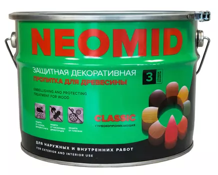 Neomid, 2.7 л, Пропитка деревозащитная глубокопроникающая