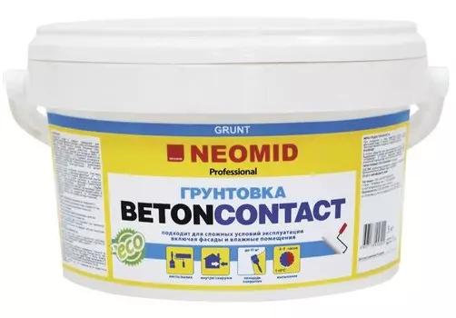 Neomid Betoncontact ECO, 6 кг, Грунтовка для бетона акриловая