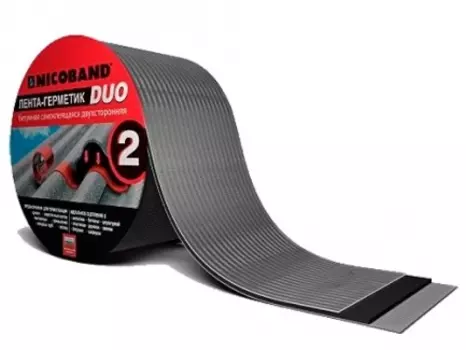 Nicoband Duo 100 мм, 10 м, Лента двухсторонняя гидроизоляционная