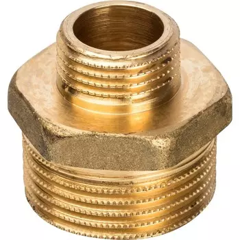 Ниппель переходной Stout SFT-0003-000112 1х1/2 дюйма с наружной резьбой