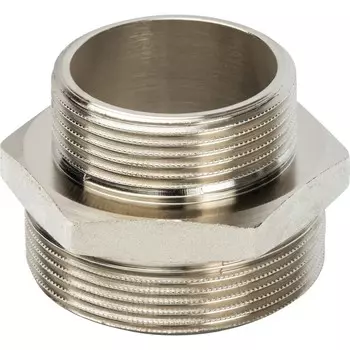Ниппель переходной Stout SFT-0004-002112 2х1 1/2 дюйма никелированный с наружной резьбой