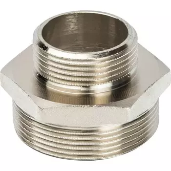 Ниппель переходной Stout SFT-0004-002114 2х1 1/4 дюйма никелированный с наружной резьбой