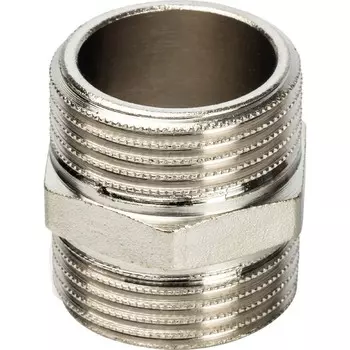 Ниппель Stout SFT-0004-000011 1 дюйм никелированный с наружной резьбой