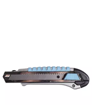 Нож строительный Brigadier 25 мм с ломающимся лезвием металлический корпус