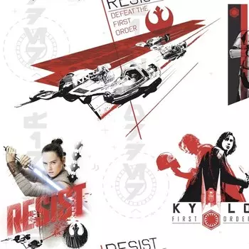 Обои виниловые на флизелиновой основе Erismann Disney StarWars Kylo E-D-007B