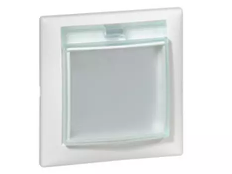 Одноместная рамка с крышкой белая IP44 LeGrand Valena 774450