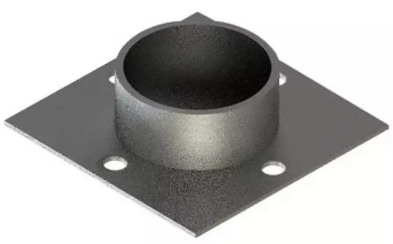 Оголовок винтовой сваи 89 мм площадка 150х150 мм