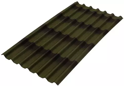 Ондулин волнистый Черепица зеленый 960х1950 мм